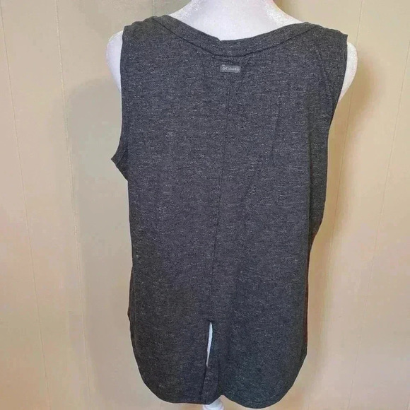 Columbia Woman’s Heathered Dark Gray Tank Top, Sleeveless Top, Size Large. - Picture 2 of 10